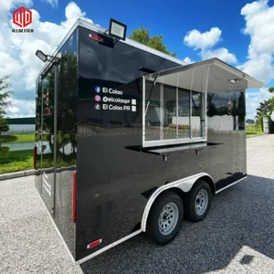 ALLBETTER camión de comida móvil galvanizado para la venta freidora pollo plancha carrito de comida mejor diseño camión de comida móvil