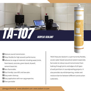 White Water-Based Acoustical Silicone <strong>Sealant</strong> 280ml Paste Adhesive Glue for <strong>Acoustic</strong> Panel - Product Image 3