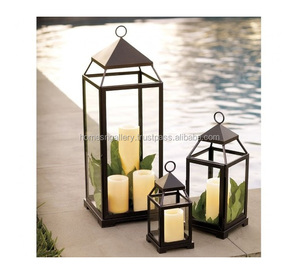 Orange Luxury Moroccan Style Metal <b>Candle</b> <b>Lantern</b> Handmade Hanging Decorative Christmas Home <b>Outdoor</b> Decoration Glass Stand - Product Image 6