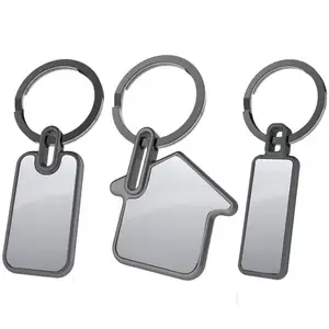 ללא מינימום מחזיק מפתחות מתכת מלון מספר לייזר עיצוב מותאם אישית לוגו מגולף פרסום מתנת קידום מכירות מחזיק מפתחות בצורת בית ריק