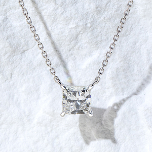 สร้อยคอเพชรเม็ดเดี่ยวทรงแฟนซี 9K ทองคำแท้ เพชรเลี้ยงในห้องปฏิบัติการ Messi Gems ลดราคาสุดฮอต - Product Image 4