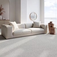 Tapis de salon gris clair, grand, en laine, rond, abstrait, lavable, carreaux de tapis pour salon, hôtel, appartement