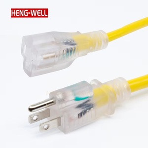 12/3 Sjtw 50ft Nhiệm Vụ Nặng Nề Có Thể Thu Mở Rộng Dây 125V 15A Không Thấm Nước Ngoài Trời Dây Điện Reel Thắp Sáng End NEMA 5-15P-5-15R - Product Image 3