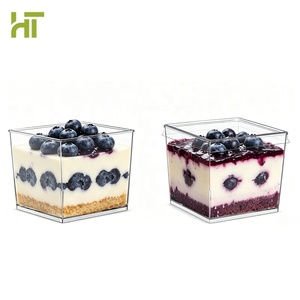 <span class=keywords><strong>Gobelet</strong></span> <span class=keywords><strong>en</strong></span> plastique transparent <span class=keywords><strong>jetable</strong></span> de 150 ml pour pudding, yaourt, boissons, desserts, glaces, gelées et mousses – Idéal pour les fêtes - Product Image 2