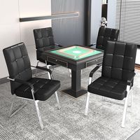 Chaise de conférence moderne pour la maison et le bureau avec dossier confortable pour le Mahjong et les échecs Design sédentaire simple
