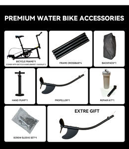 จักรยานน้ำแบบเป่าลมทำจากเหล็กและอะลูมิเนียม สำหรับกีฬาทางน้ำในทะเลสาบและทะเล พร้อมท่อลมสำหรับกีฬาทางน้ำ - Product Image 4