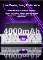 Keyboard Gaming mekanik tiga Mode 8K RGB TKL, 61 tombol dengan saklar magnetik & efek Hall pemicu cepat kecepatan api