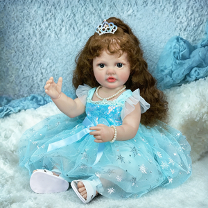 <span class=keywords><strong>Muñecas</strong></span> Reborn Kindure de 22 Pulgadas, <span class=keywords><strong>Muñecas</strong></span> de Cuerpo Suave, <span class=keywords><strong>Muñecas</strong></span> Grandes con Piel Pintada en 3D, Bebés Realistas, Juguetes de <span class=keywords><strong>Muñecas</strong></span> Reborn - Product Image 1