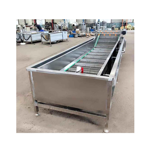 High Quality Commercial Bubble Washer <b>Vegetable</b> Bubble Washer Machine With Roller <b>Brushes</b> for Sale - Product Image 2