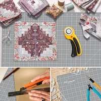 Tapis de découpe artisanal durable A2 antidérapant Keep Smiling, multi-couches, auto-cicatrisant, pour fournitures artistiques DIY