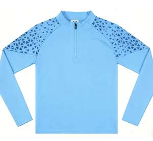 批发定制设计长袖半拉链足球队夹克高品质半拉链运动服足球训练套装 - Product Image 5