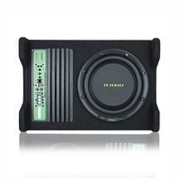 Subwoofer de voiture actif TANBX 10 pouces à bobine simple 4 ohms, haut-parleur de basses puissant TB-P10