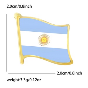 Nuevo Broche Elegante <span class=keywords><strong>de</strong></span> Alta Gama con Bandera <span class=keywords><strong>Argentina</strong></span> en Aleación con Acabado <span class=keywords><strong>de</strong></span> Goteo <span class=keywords><strong>de</strong></span> Aceite para Mujer, Joyería <span class=keywords><strong>de</strong></span> Temperamento Simple para Uso Diario - Product Image 6