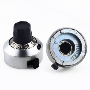 SNXRON Multi Turn Potenciômetro Botão P/N H-23-6A Contagem Escala Furo Interno 6.35mm Parafuso De Fixação - Product Image 2