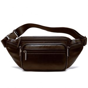 <span class=keywords><strong>Riñonera</strong></span> de <span class=keywords><strong>Cuero</strong></span> PU Crazy Horse de Alta Calidad 2022 para <span class=keywords><strong>Hombre</strong></span>, 16x12x6cm, Color Personalizado, Cierre de Cremallera Antirrobo, Certificación REACH - Product Image 5
