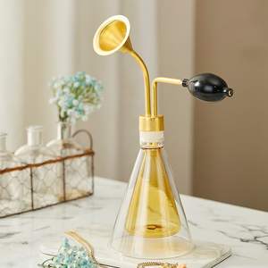 ガラス製クリエイティブな香り瓶 SPA スパ 真鍮製香り器具 ホワイト アルコールオイル 香水 コーヒー豆 80/300 香り瓶 - Product Image 3