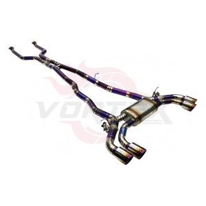 ท่อไอเสีย Vortex Titanium Catback สำหรับ BMW M5 G90 S68 4.4T V8 Hybrid สีม่วงเบิร์นบลู ปลายท่อแบบ Quad พร้อมท่อ X-Pipe ปี 2024-2026 เชื่อมด้วยเทคนิค TIG - Product Image 6