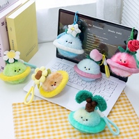 Porte-clés en peluche super doux Nouvelle Planète Végétale, très populaire, pour anniversaire d'enfants, mignon, vente en gros, pas cher