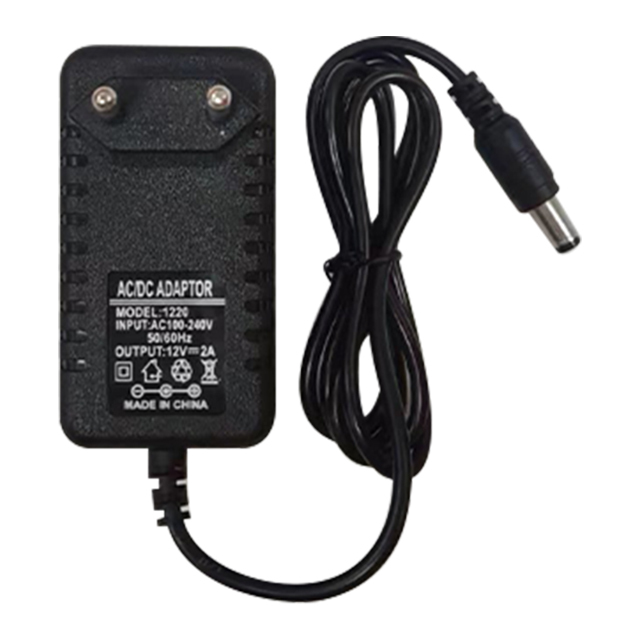 High Quality 24W 2A 12V Laptop Adapter OVP Protected Black Wall Charger with DC Port Wholesale Hot Sale