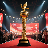 Laiton paix colombe trophée personnalisé trophée fabricants en gros