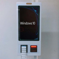 Kiosque libre-service de 32 pouces Android tout en un borne d'enregistrement Rfid d'hôtel avec scanner de codes à barres et imprimante