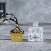 Vide 5ml 8ml 10ml Voiture Huile Essentielle Diffuseur Parfum Désodorisant Parfum Parfum Bouteille Désodorisant Suspendu Avec Bouchon Noir