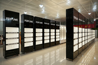 Agencement de Magasin Personnalisé pour Parfumerie, Design Intérieur, Salle d'Exposition, Vitrine Murale de Cosmétiques et Maquillage, Étagère de Présentation pour Magasin de Parfums