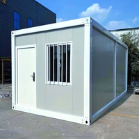 Maison préfabriquée détachable 20 pieds 40 pieds à faible coût en conteneur plat avec 2 chambres à coucher