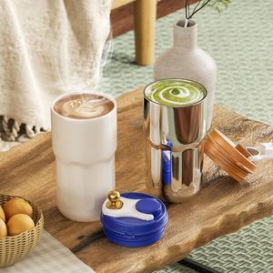 Commercio all'ingrosso di bicchieri Smart in 316 acciaio inossidabile 450Ml Smart <span class=keywords><strong>Thermos</strong></span> tazza <span class=keywords><strong>per</strong></span> caffè con coperchio di visualizzazione della temperatura a Led - Product Image 3