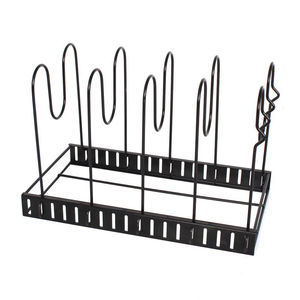 Pentola in metallo regolabile Multi strato Organizer da cucina <span class=keywords><strong>per</strong></span> <span class=keywords><strong>padelle</strong></span> coperchi pentole risparmio di spazio - Product Image 6