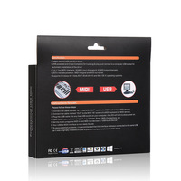 Câble MIDI USB noir L-YPX-12 pour clavier électronique et adaptateur de batterie - Plusieurs modèles disponibles - Vente directe usine
