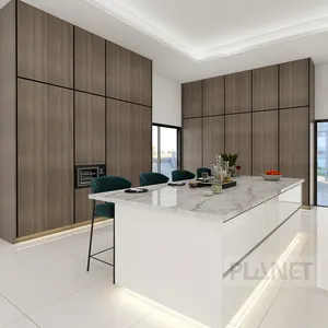 Minimalist Kitchen Cabinet Simple Design Italy Stylish Joinery kitchen cabinet with carbon fibre materials