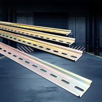 Boîtier de rail DIN en acier de 35 mm de large et 7,5 mm de haut, rail DIN à fente de type chapeau avec certification RoHS, rail DIN de 1 m pour disjoncteur