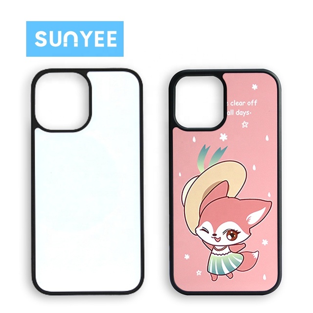 Sunyee Wholesale 2D TPU Mobile Phone Case With Aluminum Plate Print Logo Sublimation Blank for Iphone 12 Phone case