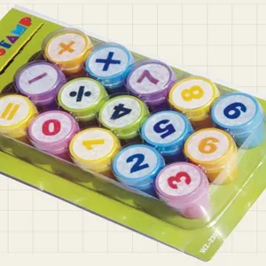 Number toy stamp set with good price for children