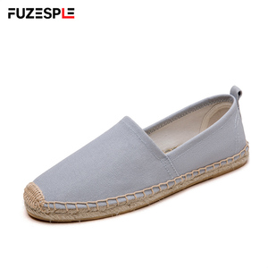 Élégantes espadrilles jaunes décontractées pour femmes, mocassins classiques à semelle tressée en jute, confortables et faciles à enfiler pour le quotidien - Product Image 4