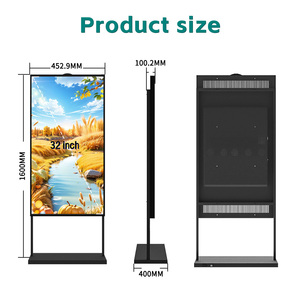 Afficheur numérique vertical sur pied de 98 pouces, écran tactile 4K, haute luminosité, machine publicitaire avec système d'exploitation Android 98 pouces - Product Image 5
