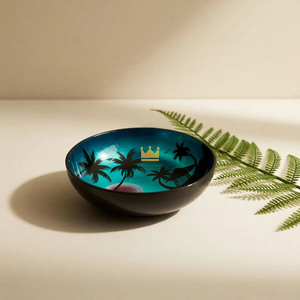 Unique Artisan Lacquer Painted <b>Coconut</b> <b>Shell</b> Bowls Reusable Biodegradable Organic Wooden Bowls - Product Image 5