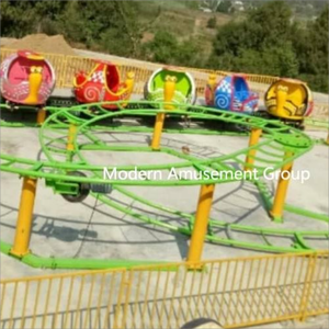 Mini montaña rusa moderna y divertida cabina de <span class=keywords><strong>Caracol</strong></span> Montaña Rusa giratoria paseos en parque de atracciones para niños - Product Image 2