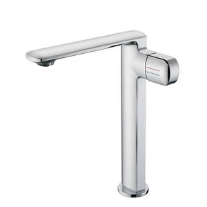 Robinet de lavabo monocommande en cuivre chromé avec réglage de la température eau chaude/froide, cartouche céramique et siège de valve 35 mm - Product Image 2
