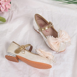 <span class=keywords><strong>Scarpe</strong></span> Eleganti per <span class=keywords><strong>Bambina</strong></span> di Alta Qualità, Primavera-Autunno, <span class=keywords><strong>con</strong></span> Fiocco in Velluto, Perle e Cristalli, <span class=keywords><strong>Tacchi</strong></span> Alti per Feste - Product Image 5