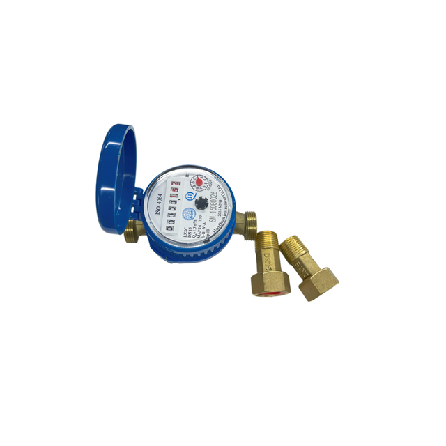 Single Nozzle Brass Water Meter 15 Mm, 6-digit Display, Dry-faced Dial, High-precision CE-certified Water Meter