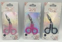 Forbici per Sopracciglia Max Girl in Acciaio Inossidabile con Lama Affilata e Manico in Plastica, Strumento per Trucco per Destrorsi, 11mm - Product Image 1