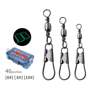 Accessoires de pêche : Clips de connexion pour leurres, Outils de connexion pour leurres de calamar, Émerillons à clip - Product Image 1