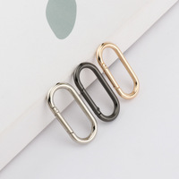 En stock Mousqueton en alliage d'aluminium de type rail, boucle d'escalade métallique, accessoires de quincaillerie, boucle pour chien, accessoires de sac