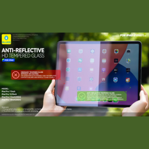 Protector de Pantalla de Vidrio Templado Antirreflejos AR Transparente HD 9H 2.5D para <span class=keywords><strong>iPad</strong></span> Air y <span class=keywords><strong>Pro</strong></span> con Herramientas de Instalación y Aplicador - Product Image 1