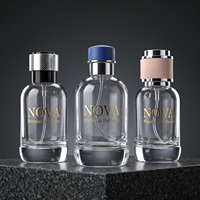 Flacons de parfum cylindriques en verre de luxe personnalisés 30ml 50ml 100ml, emballage de boîte de parfum vide, pulvérisateur à pompe, carton mat, OEM ODM