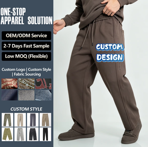 <span class=keywords><strong>Pantaloni</strong></span> da Uomo di Alta Qualità in Marrone Caffè, con Dettagli in Rilievo, Vestibilità Comoda, per il Mercato Urbano USA ed Europeo - Product Image 1