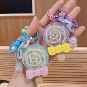 Hot Selling Creative Cute Kawaii <b>Key</b> <b>Chain</b> Keyring Accessories Car Bag Pendant Fashion Resin Lollipop Keychain - Product Image 6