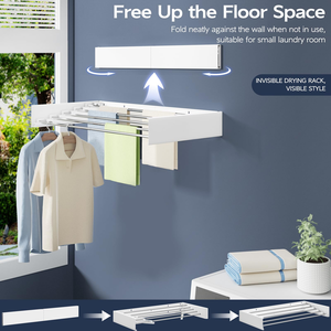 ราวตากผ้าประหยัดพื้นที่อเนกประสงค์ ราวตากผ้าพับได้ - Product Image 3